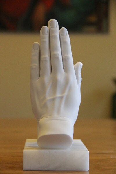 Praying Hands Sculpture Large Religious Marble Statue Alabaster art